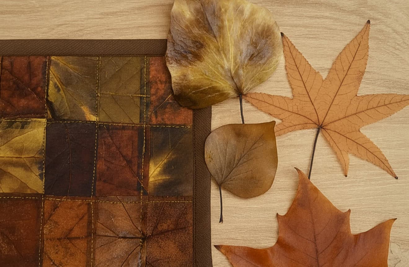 Hoja natural conservada artesanalmente, equilibrio entre naturaleza y diseño